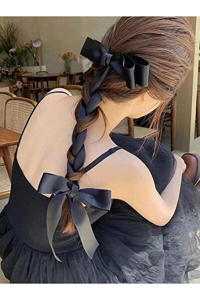 CSR AKSESUAR Cataramă din satin de mătase cu fundă extra lungă