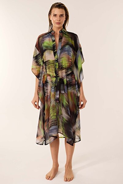 AYYILDIZ 3856 Rochie verde de plajă