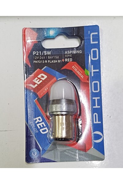 Photon 12v 1016 P21/5w Çift Duy Kırmızı Çakar Ampul
