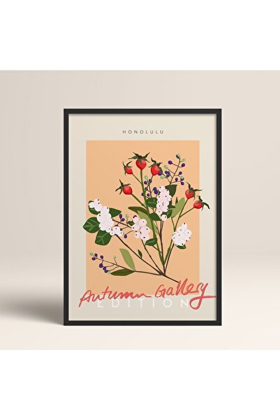 HOMEPACK Siyah Ahşap Çerçeveli Tablo Çerçeveli Poster Sanatsal Modern Duvar D...