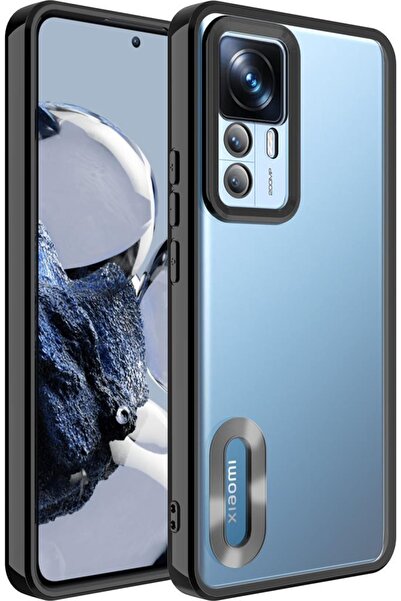 Case 4U Xiaomi Mi 12t / Mi 12t Pro Kılıf Kamera Lens Korumalı Şeffaf Renkli L...