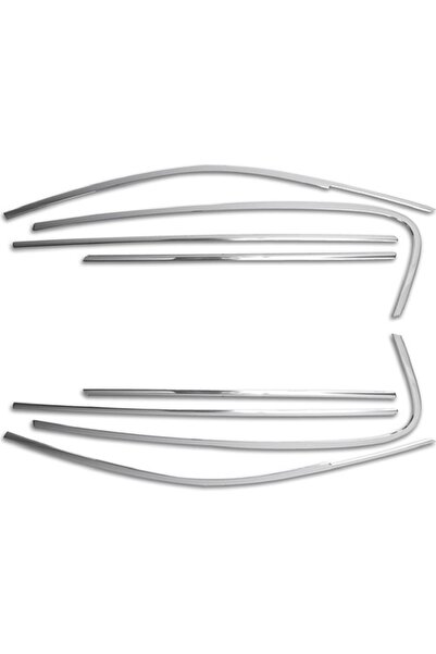 ANDOTOAKSESUAR Volkswagen Passat B8-b8.5 Paslanmaz Krom Cam Çerçeve Çıtası Seti