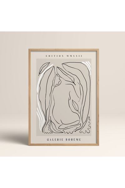 HOMEPACK Tekli Çerçeveli Soyut Atelıer Du Pottery 30x40 Cm 40x60 Cm 50x70 Cm ...