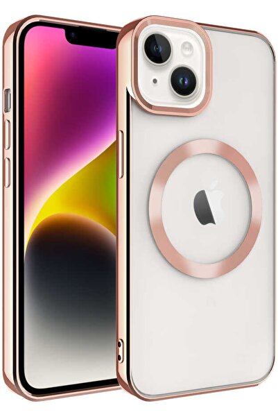 Case 4U Iphone 14 Kılıf Magsafe Wireless Şarj Destekli Kamera Korumalı Şeffaf...