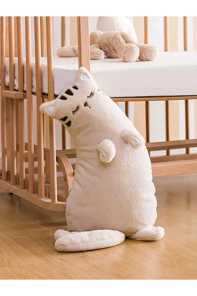 LC Waikiki Cat Embroidered Filled Baby Throw Pillow 70 cm