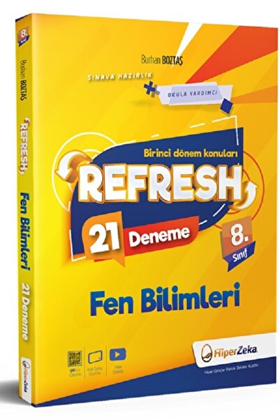 Hiper Zeka Yayınları Süper Fiyat | 8. Sınıf Refresh Fen Bilimleri 21 Deneme L...