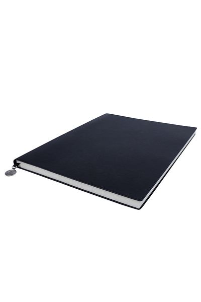 Victoria's Journals Smyth Flexy Classic Flexible Cover Vegan Leather Black 192 Sheets A4 80grLined Notebook