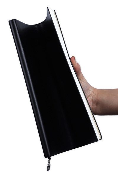 Victoria's Journals Smyth Flexy Classic Flexible Cover Vegan Leather Black 192 Sheets A4 80grLined Notebook