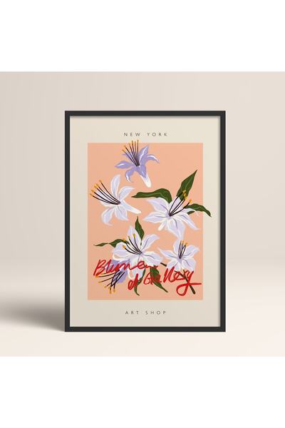 HOMEPACK Siyah Ahşap Çerçeveli Tablo Çerçeveli Poster Sanatsal Modern Duvar D...