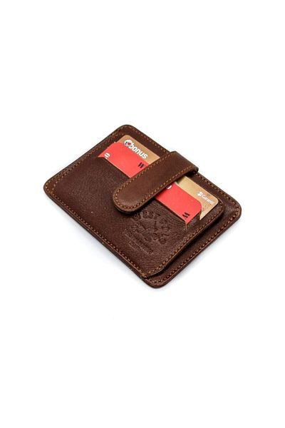 Westpolo Genuine Leather Tan Unisex Card Holder