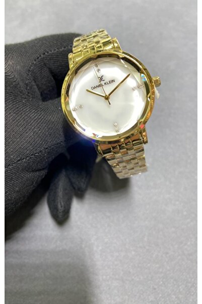 Daniel Klein Gold Kristal Cam Kadın Kol Saati