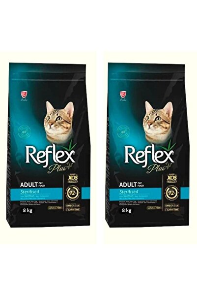 Reflex Plus Somonlu Sterilize Yetişkin Kedi Maması 8kg (2 Adet)