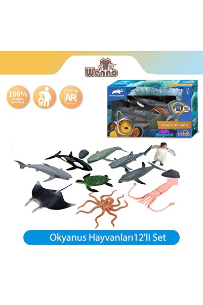 hediyecik Animal Planet Okyanus Canlıları Deniz Hayvanları Figürleri 12'li Set
