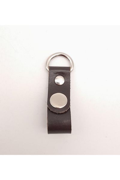 angel çanta aksesuar Καφέ αληθινό δέρμα Snap Fastener Handle με ασημί μέταλλο 1 τεμάχιο