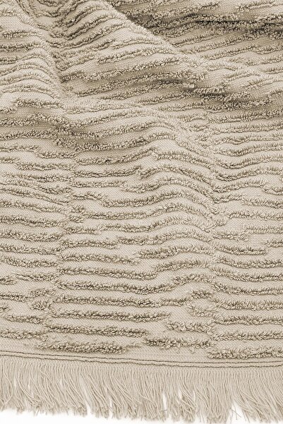 Green Black Anisa Халат і рушник, 100% бавовна, жакардовий, бежевий