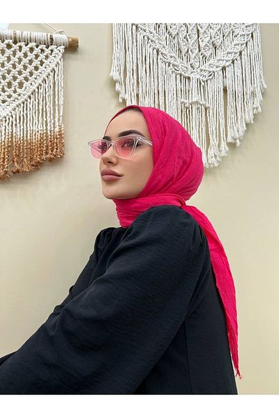 useev Bamboo Scarf Shawl Fuchsia Pink 90*190