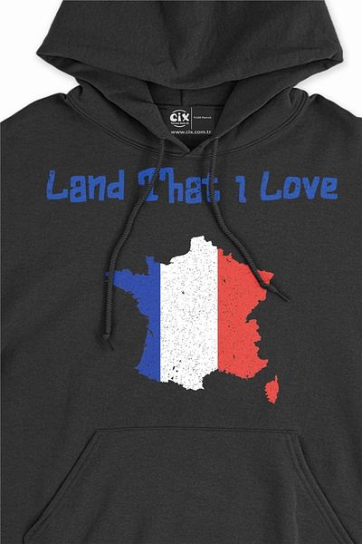 Cix Суитшърт с качулка Land That I Love France
