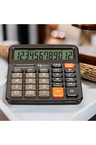 Pin 111 Büyük Boy 12 Hane Masaüstü Hesap Makinesi