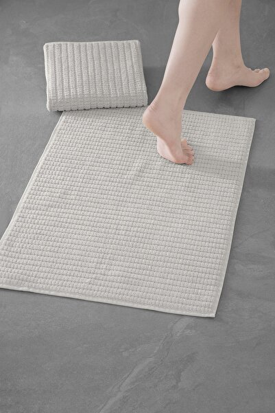 COTTONMANIA Penta Bathmat 202 - Yeni Trend, 50x75cm. 2ad. Premium Ayak Havlus...