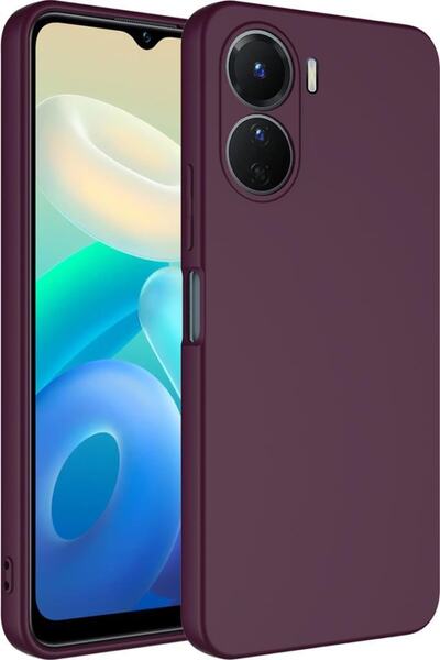 Case 4U Vivo Y16 Kılıf Kamera Korumalı Içi Kadife Logosuz Mara Lansman Siline...