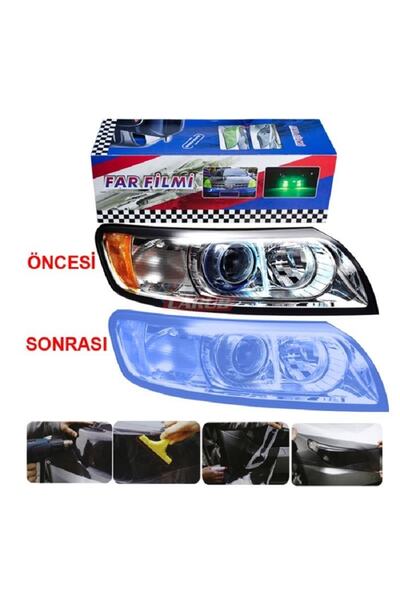 Temiz Pazar Film pentru faruri albastru deschis 30 cm x 1 metru