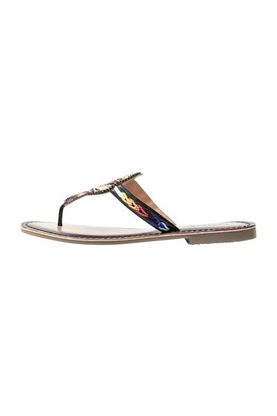 USHA FESTIVAL Sandalen mit Perlenstickerei Rakata