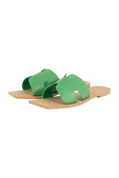 Faina Flacher Schuh - Grün - Flacher Absatz