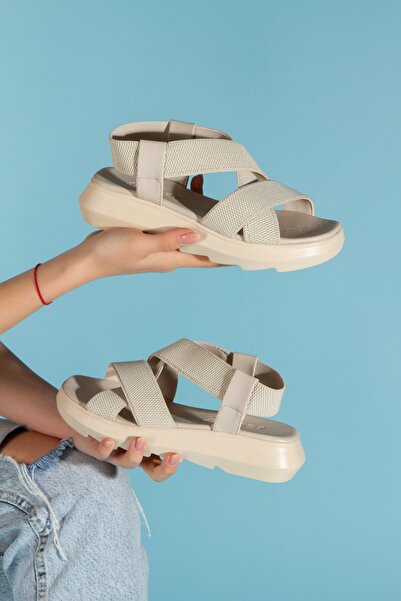 MNShoes Bakka Kalın Taban Yazlık Sandalet