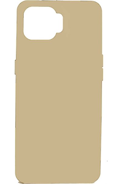 Case 4U Oppo A73 Kılıf Mat Renkli Yumuşak Kalın Sağlam Silikon Kılıf Biye Gold