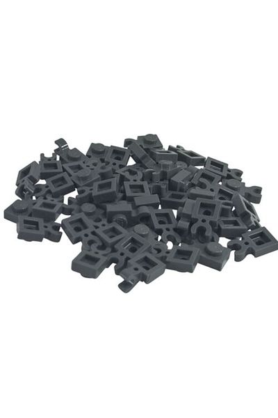 LEGO Original Moc Accessory Plate Modified 1 X 1 Dark Gray Vertical Clipped Flat Brick 10 Pieces Will Be Sent