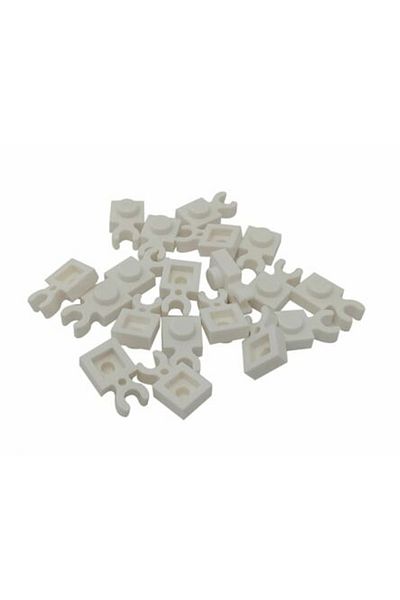 LEGO Original Moc Accessory Plate Modified 1 X 1 White Vertical Clip Flat Brick 10 Pieces Will Be Sent