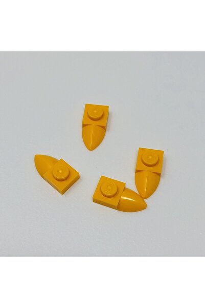 LEGO Original Moc Accessory Plate Modified 1 X 1 Light Orange Horizontal Toot...