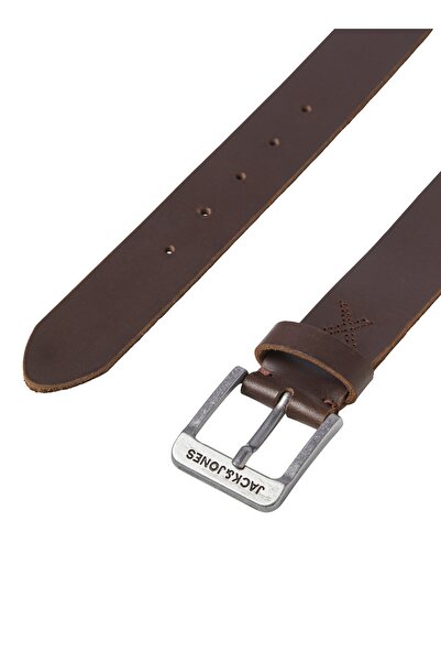 Jack & Jones Koyu Kahve Erkek Kemer 12228996_jacrock Leather Belt Noos