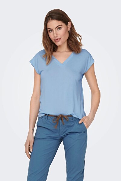 ONLY Γυναικείο T-shirt 15287041 Μπλε