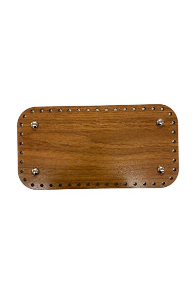 aladepo قاعدة شنطة خشب جوز 13×25 سم