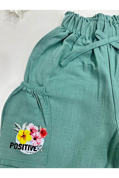 Esterella Pantaloni scurți pentru fete/ Pantaloni scurți pentru fete cu buzunare/ Pantaloni scurți pentru fete din bumbac