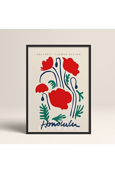 HOMEPACK Crna slika u drvenom okviru, uokviren poster, umetnički moderni zidn...