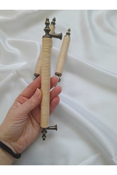 Genel Markalar Bambu Rattan Çekmece Dolap Mobilya Kulpu Rustik Kulp 96mm ,rus...