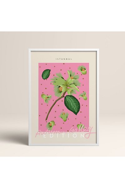 HOMEPACK Tablou cu rame din lemn alb Poster cu rame Decor artistic modern de perete (ABSTRACT138-WHITE-30X40)