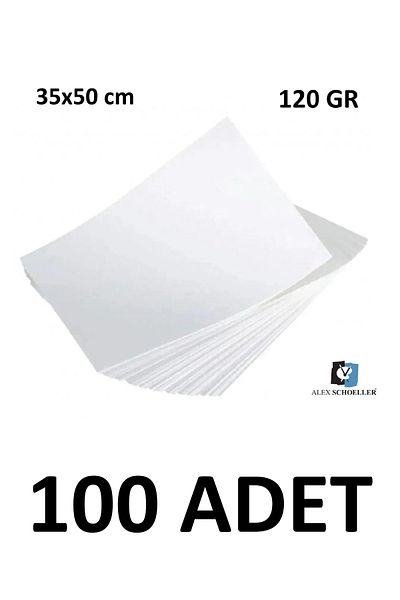 KESKİN COLOR Schoeller 100 Pieces of Un-Woven Painting Paper - 35x50 cm, 120 gr