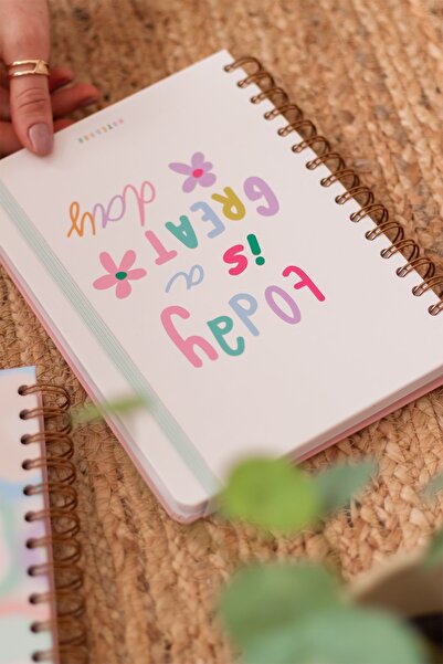 Matt Notebook A5 15x21 Cm Spiralli Lastikli 2'li Tarihsiz Not Defteri Seti 1 Kareli 1 Çizgili