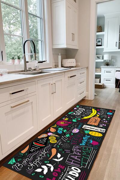 AOKİ Mutfak Için Yolluk Mutfak Halısı Digital Baskı