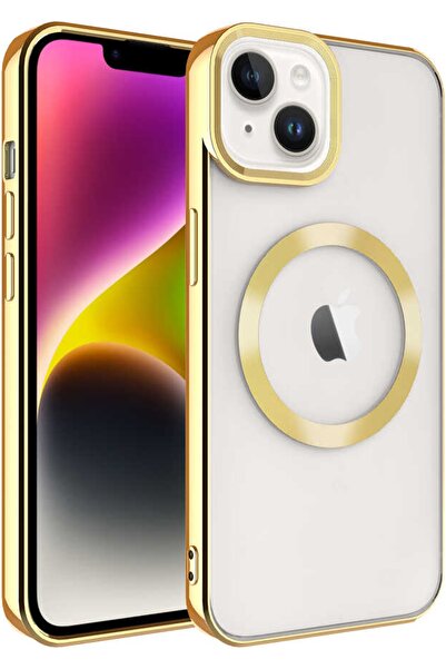 Case 4U Iphone 14 Kılıf Magsafe Wireless Şarj Destekli Kamera Korumalı Şeffaf...