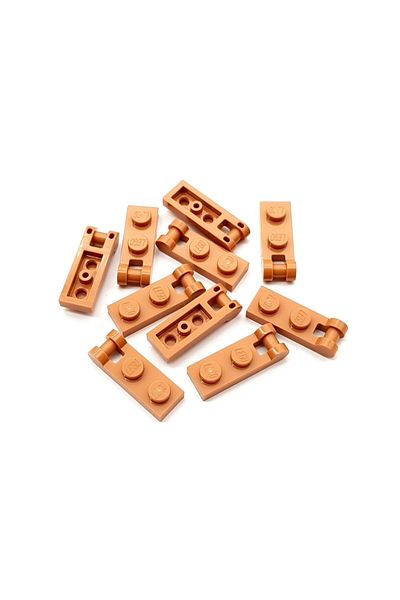 LEGO Original Custom Accessory Plate Modified 1 X 2 Bar Light Brown Flat Brick 4 Pieces Will Be Sent