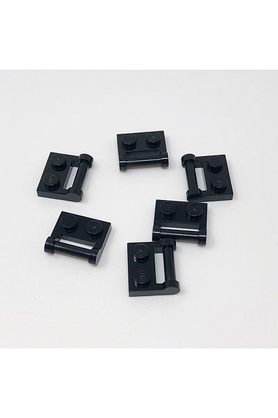 LEGO Original Custom Moc Accessory Plate Modified 1 X 2 Horizontal Bar Black Flat Brick 8 Pieces Will Be Sent