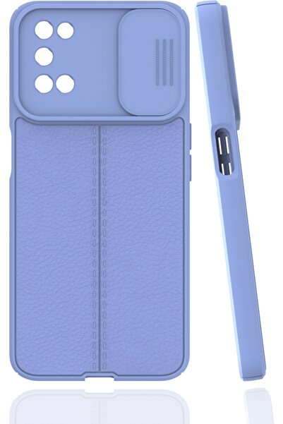 Case 4U Oppo A52 / A72 / A92 Kılıf Sürgülü Niss Slide Kamera Korumalı Deri Gö...
