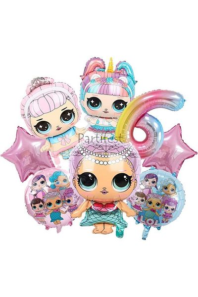 Parti Station Surprise Age Balloon Set Lol Baby Balloon Set Lol Birthday Party Set