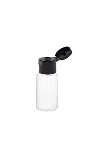 Güvenç Ambalaj 100 Adet - 10ml Boş Şeffaf Pet Şişe, Açmalı Kapaklı Plastik Şi...