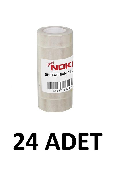 Noki 24 Pieces Crystal Office Tape 19mm X 33 Meters Money Tape