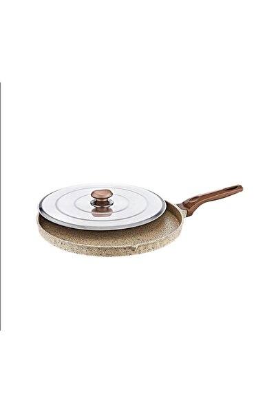 OMS Döküm Granit Kapaklı Balık-gözleme-bazlama Tavası 34 Cm Kumbeji 3293